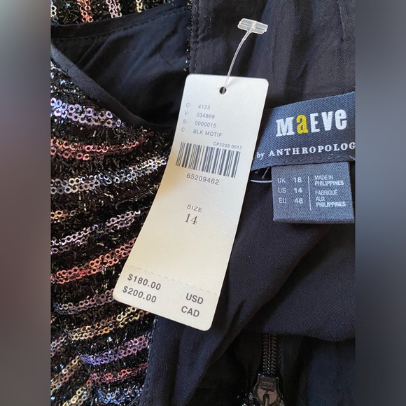 Anthropologie Maeve Disco Halter Jumpsuit size 14 new with tag nwt - Picture 3 of 8